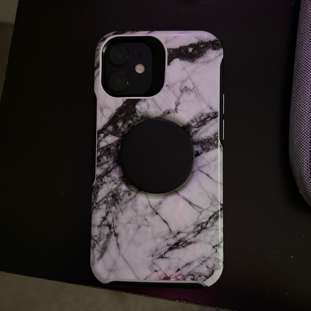 Otter box pop socket iphone 12 mini case